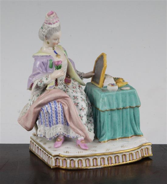 A Sevres porcelain figure of Sight, late 19th century, after Schoenheit, 14.5cm.